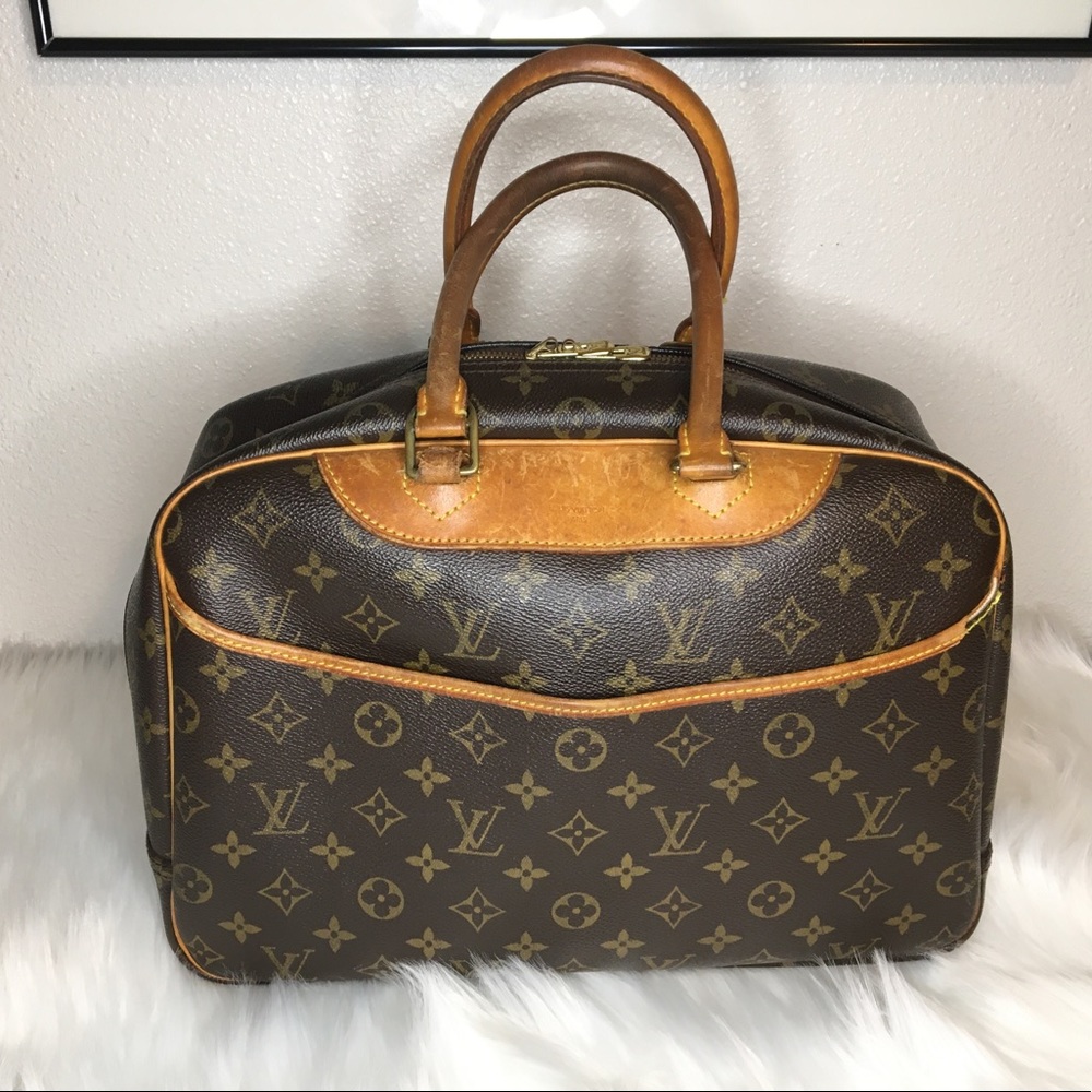 Louis Vuitton Hand Bag Deauville Browns Monogram